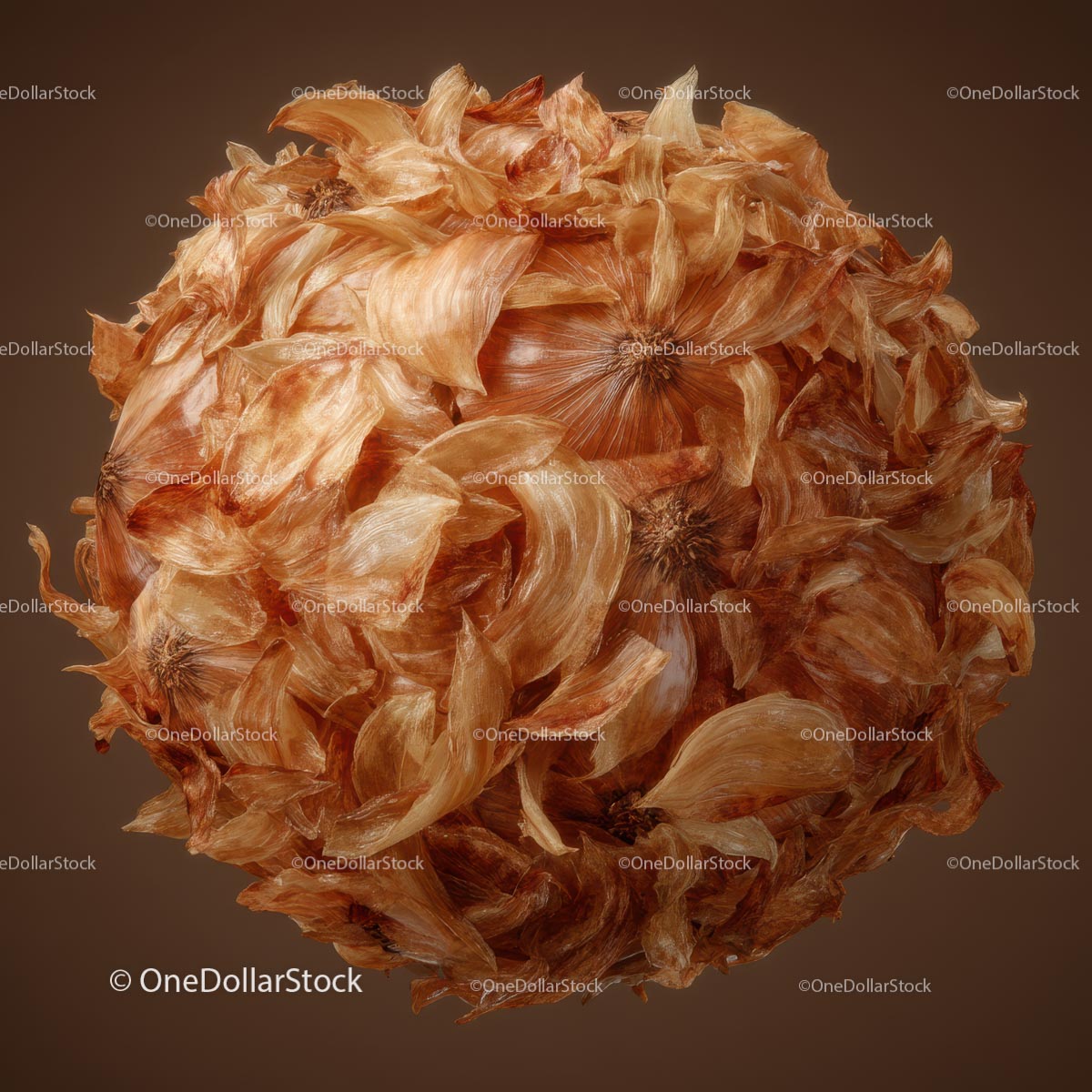 Artystyczna sfera skórek cebulowych