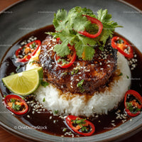 Spicy Beef and Rice with Cilantro and Lime