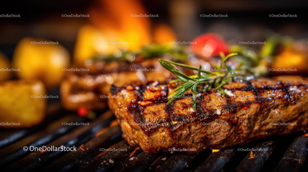 Grilled Steak with Rosemary and Flame-Kissed Perfection