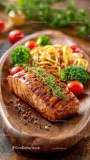 Juicy Grilled Steak with Rosemary and Vibrant Vegetables