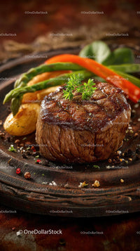 Juicy Grilled Steak with Rosemary and Vibrant Vegetables