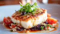 Gourmet Grilled Fish with Cherry Tomatoes and Herbs