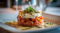 Elegant Tomato and Mozzarella Stack with Herbs