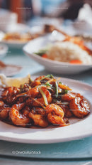 Gourmet Shrimp Dish with Rich Sauce and Herbs