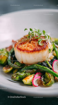 Gourmet Asian Dish with Fresh Vegetables