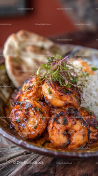 Gourmet Asian Dish with Fresh Vegetables