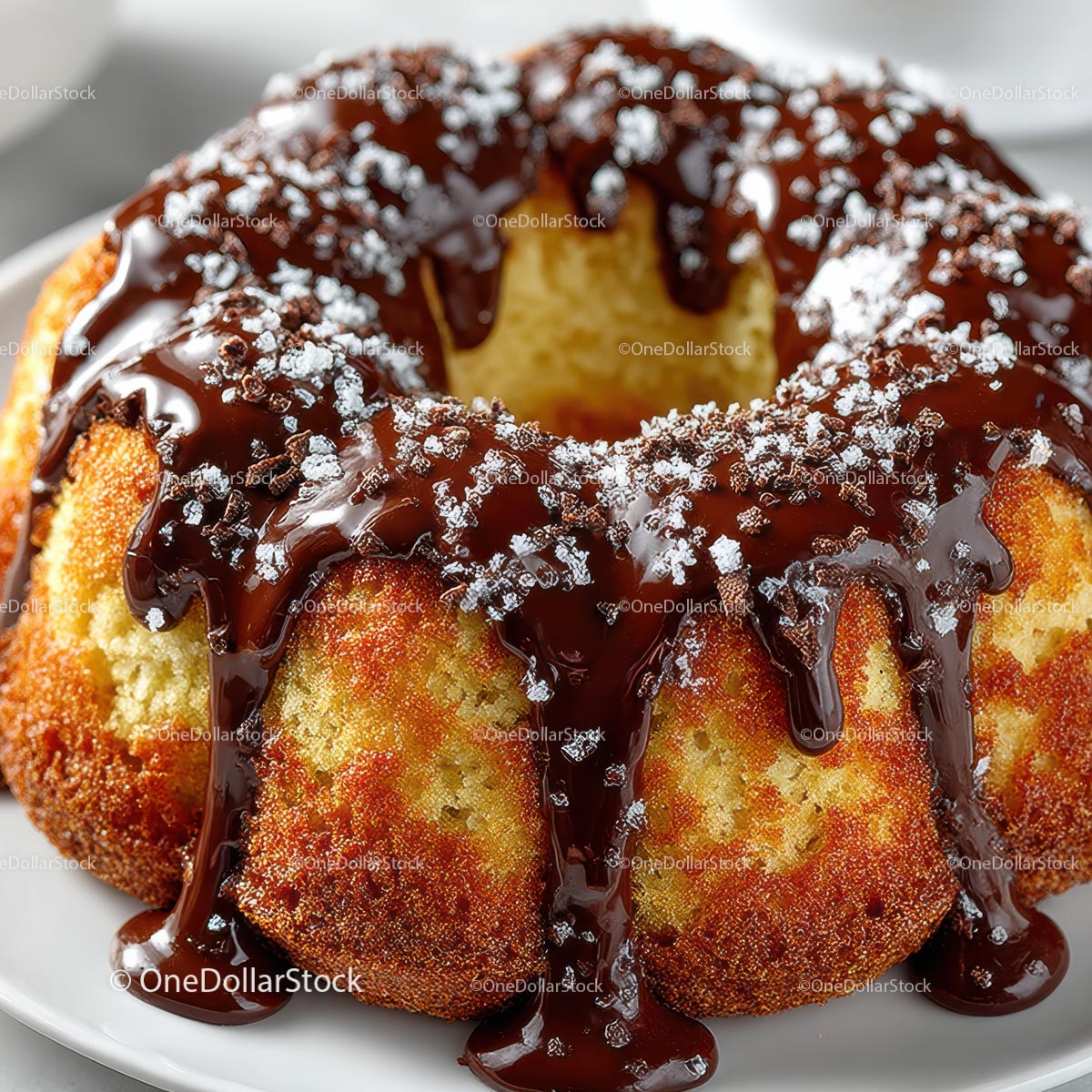 Delicious Bundt Cake with Rich Chocolate Drizzle