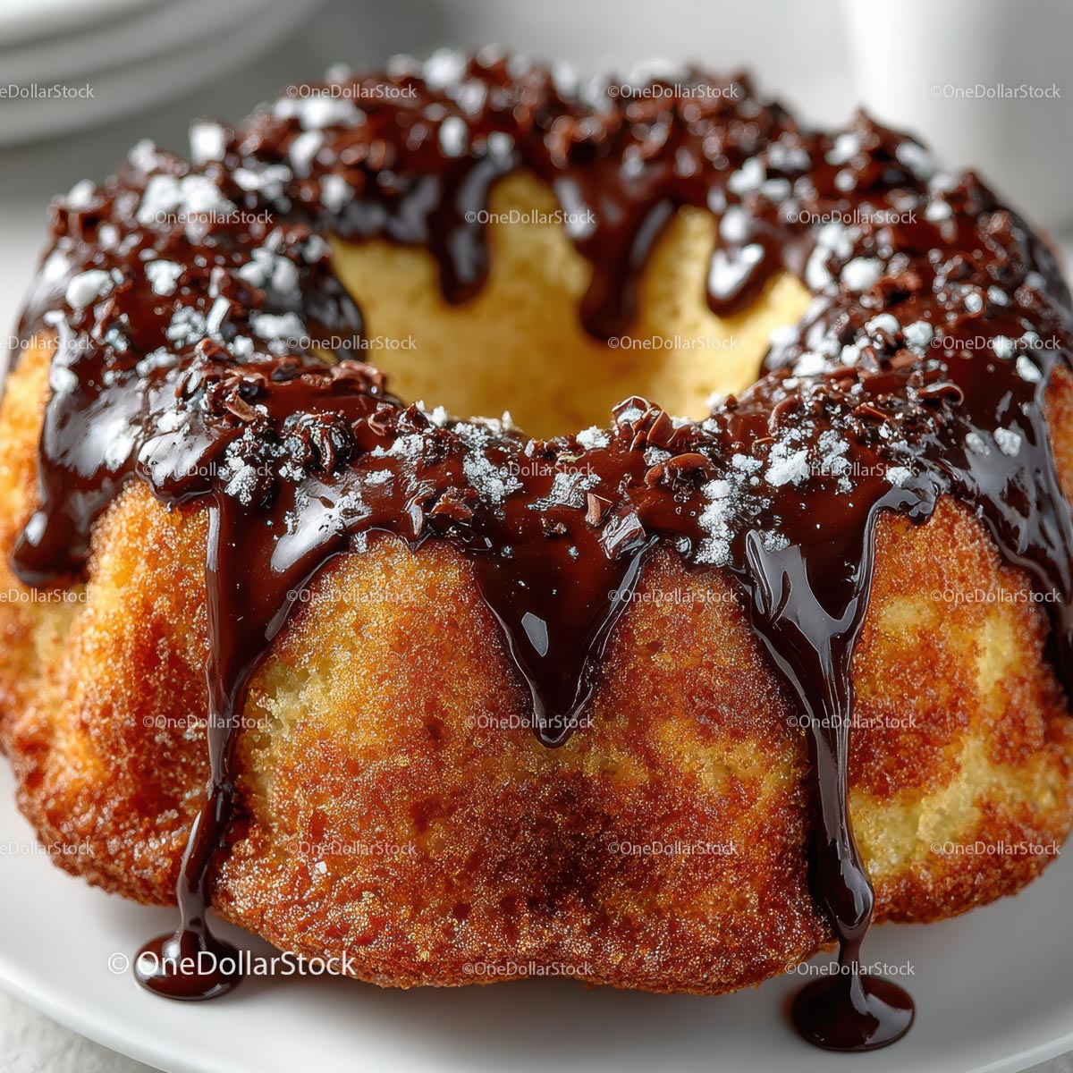 Delicious Bundt Cake with Rich Chocolate Glaze