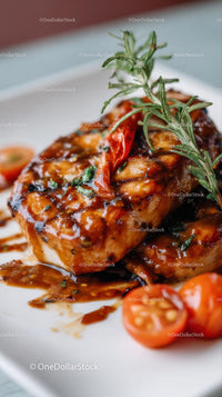 Grilled Chicken with Rosemary and Cherry Tomatoes