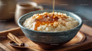 Creamy Rice Pudding with Cinnamon and Honey Drizzle