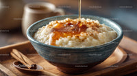 Creamy Rice Pudding with Cinnamon and Honey Drizzle