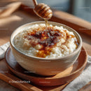 Honey Drizzled Rice Pudding with Cinnamon