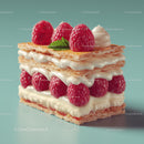 Delicious Raspberry Puff Pastry with Creamy Layers