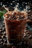Iced Coffee Splash with Tapioca Pearls