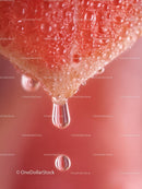 Juicy Strawberry Macro with Water Droplets