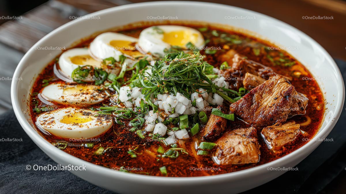 Delicious Spicy Ramen with Beef and Eggs (39 Images)