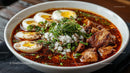 Spicy Ramen Bowl with Pork Belly and Boiled Eggs