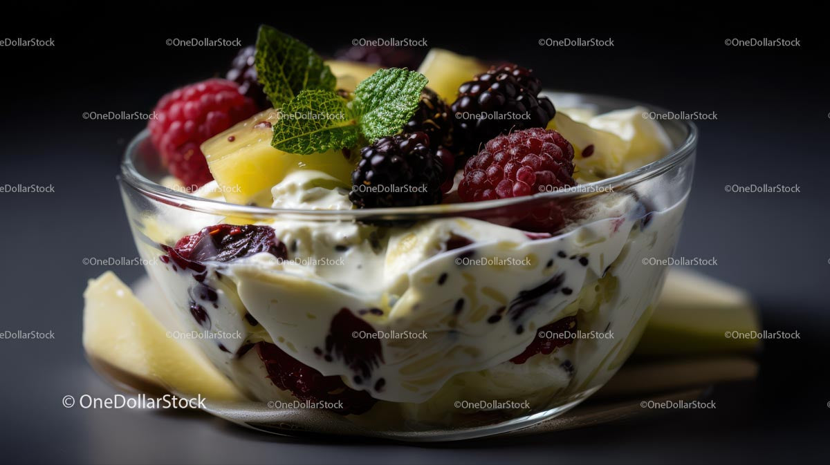 Exquisite Fruit Salad with Berries and Pineapple