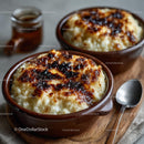Caramelized Rice Pudding in Rustic Bowls