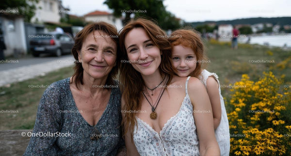Generational Bonding on a Warm Summer Day