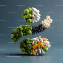 Creative Vegetable and Fruit Nutrient Composition