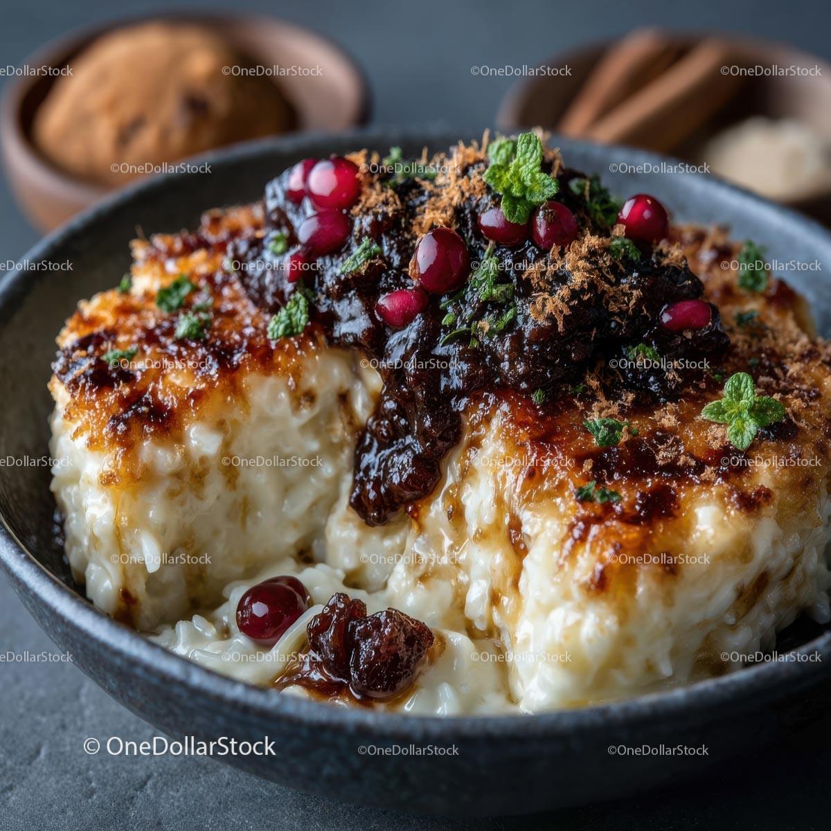 Homemade Rice Pudding with Cinnamon and Brown Sugar Stock Photo Bundle preview 8