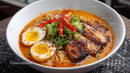 Spicy Ramen Bowl with Pork Belly and Boiled Eggs