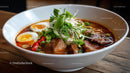 Spicy Ramen Bowl with Pork Belly and Boiled Eggs