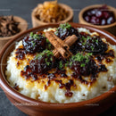 Traditional Turkish Rice Pudding with Caramelized Top
