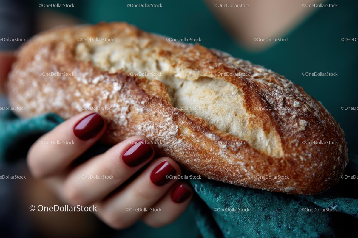 Freshly Baked Artisan Sourdough Bread in Hand