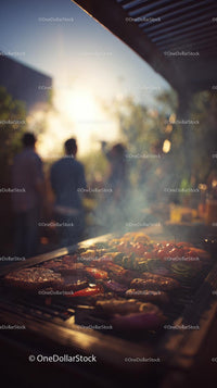 Outdoor Summer Barbecue with Grilled Delicacies