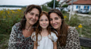 Three Generations of Women Smiling on a Sunny Day