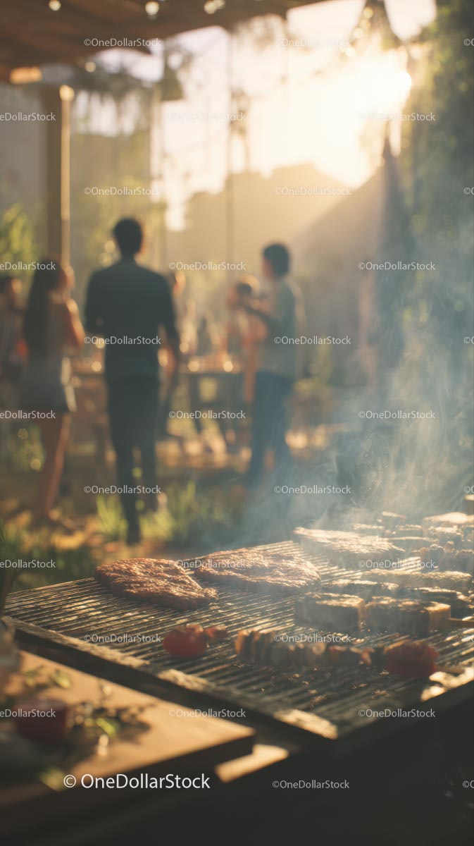 Summer Backyard Barbecue with Friends and Grilled Delights
