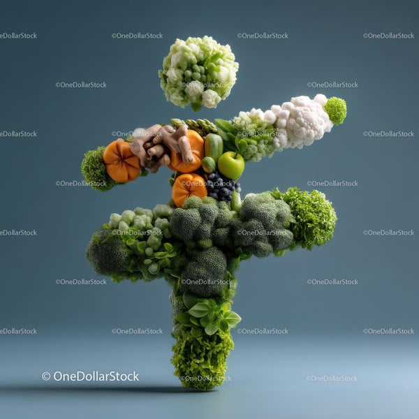 Innovative Vegetable Sculpture with Fresh Ingredients
