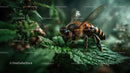 Close-Up of Honeybee on Vibrant Green Leaves