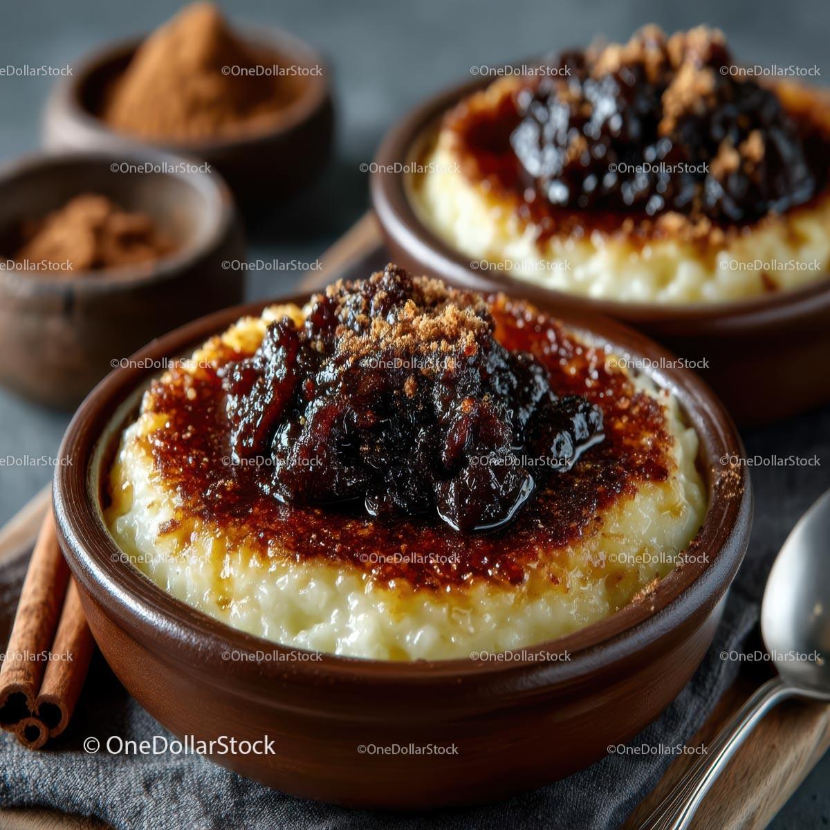 Homemade Rice Pudding with Cinnamon and Brown Sugar Stock Photo Bundle preview 22