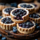 Homemade Blueberry Tarts with Powdered Sugar