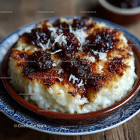 Turkish Rice Pudding with Caramelized Sugar Topping