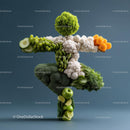 Artistic Sculpture of Fresh Vegetables