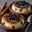 Delicious Baked Rice Pudding with Raisin Topping