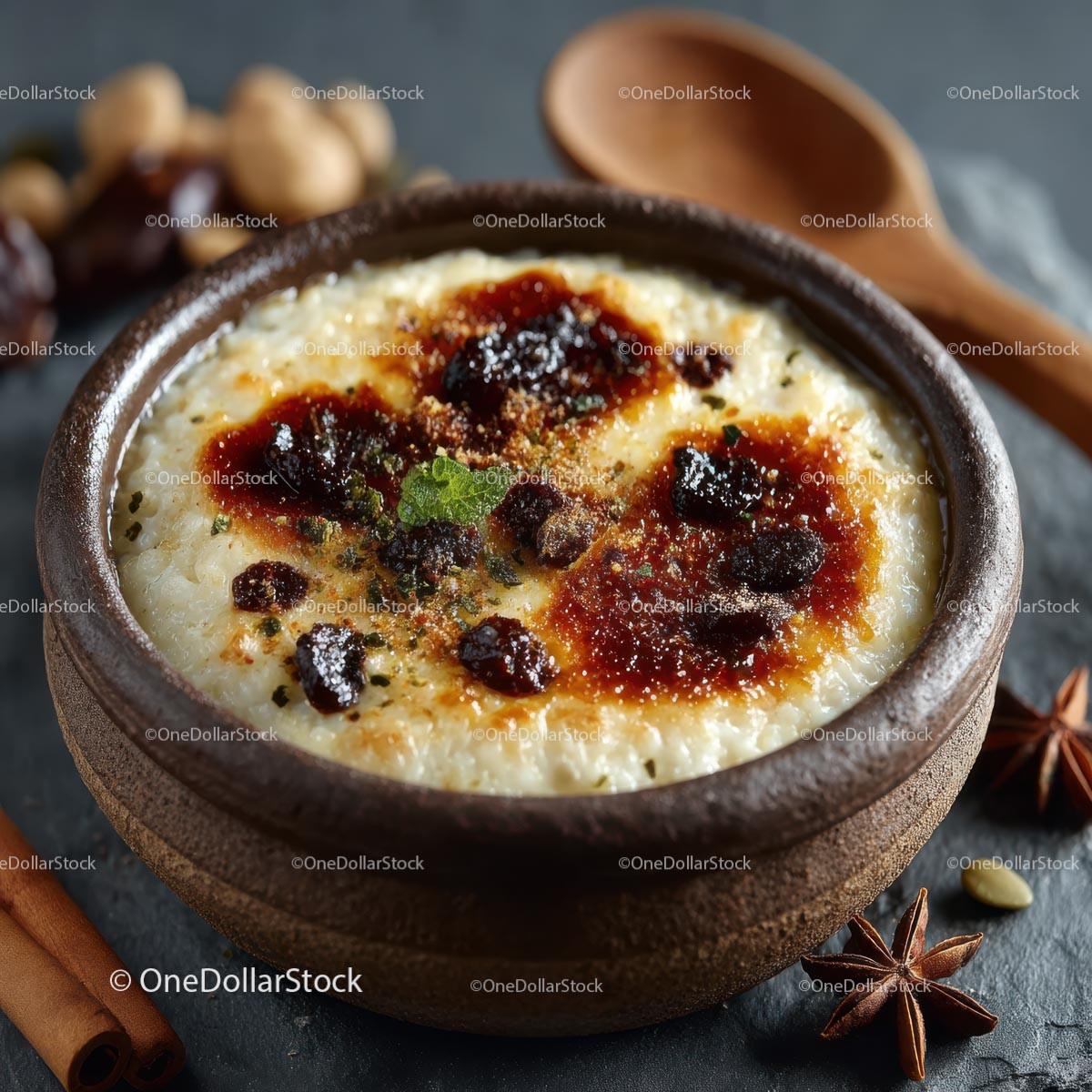 Homemade Rice Pudding with Cinnamon and Brown Sugar Stock Photo Bundle preview 35