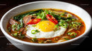 Spicy Ramen Bowl with Pork Belly and Boiled Eggs