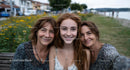 Three Generations of Women Enjoying a Summer Day Together