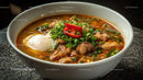 Spicy Ramen Bowl with Pork Belly and Boiled Eggs