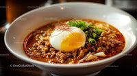 Spicy Ramen Bowl with Pork Belly and Boiled Eggs
