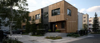 Contemporary Wooden Facade Urban House with Greenery