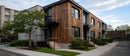Modern Wooden Facade Townhouse in Residential Neighborhood