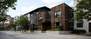 Modern Wooden Facade Residential Buildings in Urban Setting