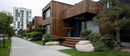 Contemporary Wooden Homes in Urban Residential Area