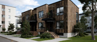 Modern Wooden Facade Residential Building
